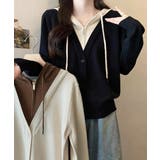 ニットパーカー ハーフジップ 長袖 | Miniministore | 詳細画像4