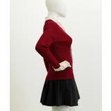 ニットトップス 刺しゅうレース ボウタイ | Miniministore | 詳細画像10 