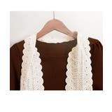 ニットトップス 刺しゅうレース ボウタイ | Miniministore | 詳細画像13 