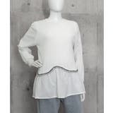 シャツブラウス 異素材 トップス 長袖 | Miniministore | 詳細画像9 