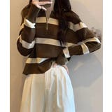 ニットトップス ハーフジップ 襟付き | Miniministore | 詳細画像10 