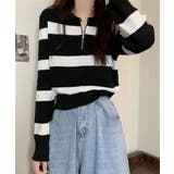 ニットトップス ハーフジップ 襟付き | Miniministore | 詳細画像5 
