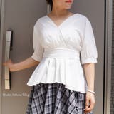 シャツブラウス ハイウエスト リボンベルト | Miniministore | 詳細画像10