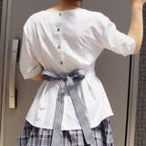 シャツブラウス ハイウエスト リボンベルト | Miniministore | 詳細画像12
