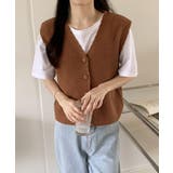 ニットベスト Vネック レディース ジレ | Miniministore | 詳細画像5 