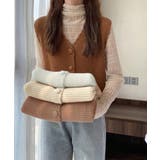 ニットベスト Vネック レディース ジレ | Miniministore | 詳細画像7 
