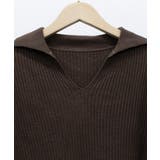 リブニットトップス Vネック 春秋冬 | Miniministore | 詳細画像14