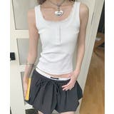 タンクトップ Uネック 韓国風 重ね着 | Miniministore | 詳細画像4
