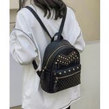 リュックサック スタッズ フェイクレザー | Miniministore | 詳細画像1