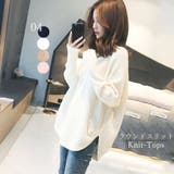 ラウンドスリットニット Vネック | Miniministore | 詳細画像1 