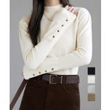 ニットトップス 長袖 ハイネック 重ね着 | Miniministore | 詳細画像1