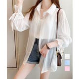 シャツブラウス 夏服 サマーカーディガン | Miniministore | 詳細画像1