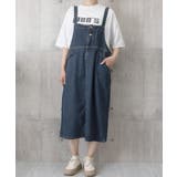 サロペット デニムワンピース 体型カバー | Miniministore | 詳細画像9 