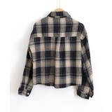 チェックシャツ ショート丈 長袖トップス | Miniministore | 詳細画像10
