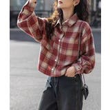 チェックシャツ ショート丈 長袖トップス | Miniministore | 詳細画像2