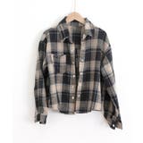 チェックシャツ ショート丈 長袖トップス | Miniministore | 詳細画像9