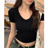 サマーニット Uネック クロップド丈夏服 | Miniministore | 詳細画像3