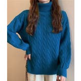 ニットトップス 長袖 ケーブル編み 秋冬 | Miniministore | 詳細画像10 