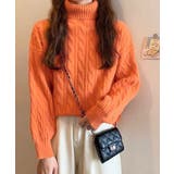 ニットトップス 長袖 ケーブル編み 秋冬 | Miniministore | 詳細画像12 