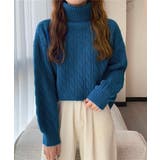 ニットトップス 長袖 ケーブル編み 秋冬 | Miniministore | 詳細画像9 