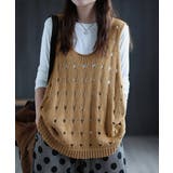 ニットベスト 穴あき レディース 春秋夏 | Miniministore | 詳細画像5 