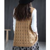 ニットベスト 穴あき レディース 春秋夏 | Miniministore | 詳細画像6 