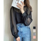 ブラウス ゆったり 長袖トップス 透け感 | Miniministore | 詳細画像1 