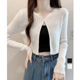 カーディガン ショート丈 長袖 トップス | Miniministore | 詳細画像1 