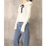 カットソー ドット柄 長袖トップス 春秋 | Miniministore | 詳細画像8