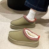 カーキ | ムートンブーツ レディース ボアシューズ | Miniministore