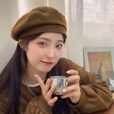 ブラウン | ベレー帽 レディース帽子トレンド 韓国風 | Miniministore