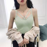 ミントグリーン | キャミソール カップ付きブラキャミ 韓国 | Miniministore