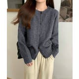 ダークグレー | ニットカーディガン ポケット付き 秋冬服 | Miniministore