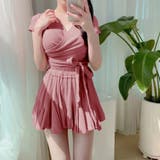 くすみピンク | セパレート水着 カシュクール風上下セット | Miniministore