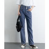ダークブルー | ハイウエスト デニムパンツ レディース | Miniministore