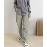 ブルー系(レトロ調) | ハイウエスト デニムパンツ レディース | Miniministore