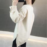 vネックニットトップス レディース 秋冬 | Miniministore | 詳細画像5 