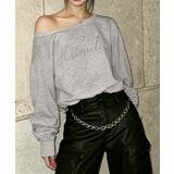 ビジューロゴオフショルスウェットトップス | Miniministore | 詳細画像12 