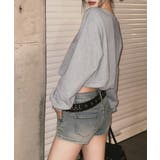 ビジューロゴオフショルスウェットトップス | Miniministore | 詳細画像4 