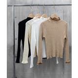 リブニットトップス きれいめ ハイネック | Miniministore | 詳細画像18 