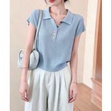 カラフルボタンポロシャツ 半袖リブニット | Miniministore | 詳細画像2