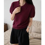 ハーフジップポロシャツ 半袖サマーニット | Miniministore | 詳細画像19 