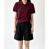 ハーフジップポロシャツ 半袖サマーニット | Miniministore | 詳細画像20 