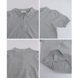 ハーフジップポロシャツ 半袖サマーニット | Miniministore | 詳細画像26 