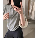 ハーフジップポロシャツ 半袖サマーニット | Miniministore | 詳細画像6 