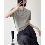 ハーフジップポロシャツ 半袖サマーニット | Miniministore | 詳細画像9 
