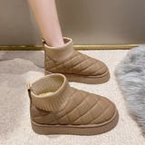 ムートンブーツ キルティング裏起毛ブーツ | Miniministore | 詳細画像12 