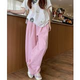 チェック柄ワイドパンツ ハイウエスト薄手 | Miniministore | 詳細画像13 