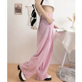 チェック柄ワイドパンツ ハイウエスト薄手 | Miniministore | 詳細画像25 