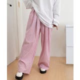 チェック柄ワイドパンツ ハイウエスト薄手 | Miniministore | 詳細画像36